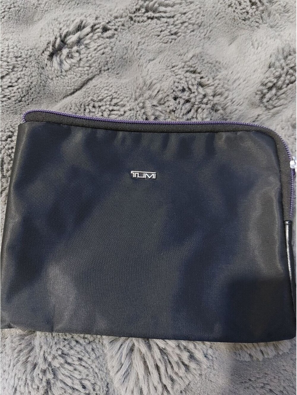 Tumi for Delta Amenity Pouch Personal Stuff Cosmetic Black 9 x 7